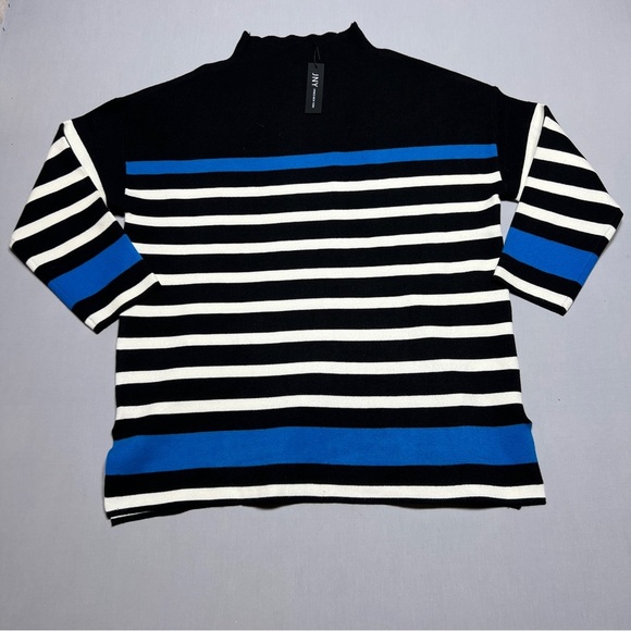 Jones New York Sweaters - Jones New York Black and Blue Turtleneck Sweater Women’s Size 1X